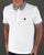 Pretty Green Gingham Collar Polo Shirt White