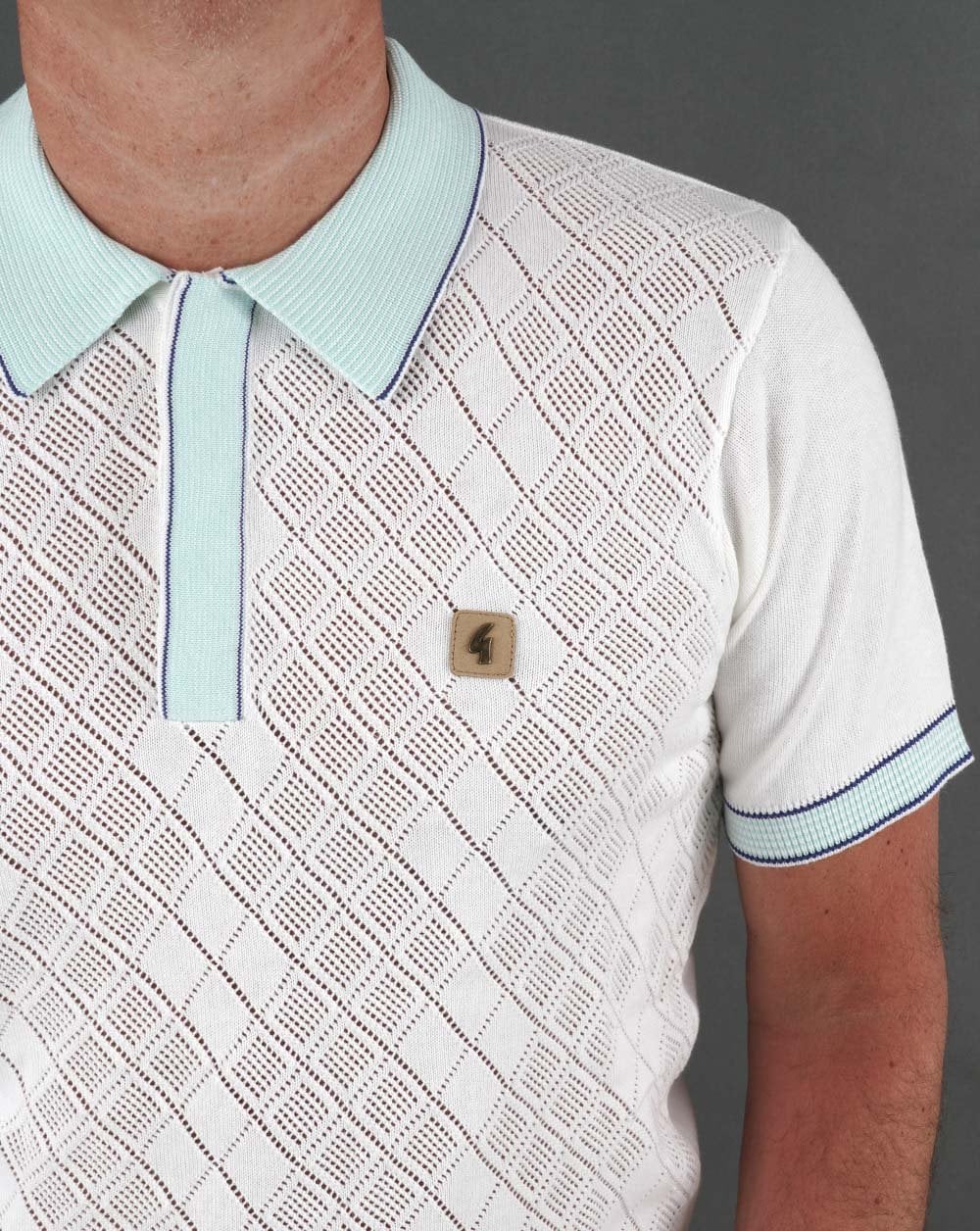 Gabicci Vintage Dafoe Strickpolo Weiß