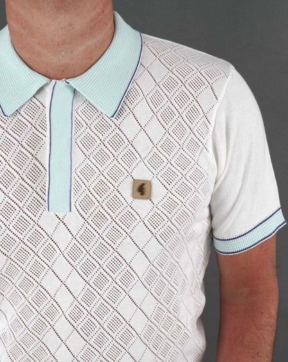 Gabicci Vintage Dafoe Strickpolo Weiß