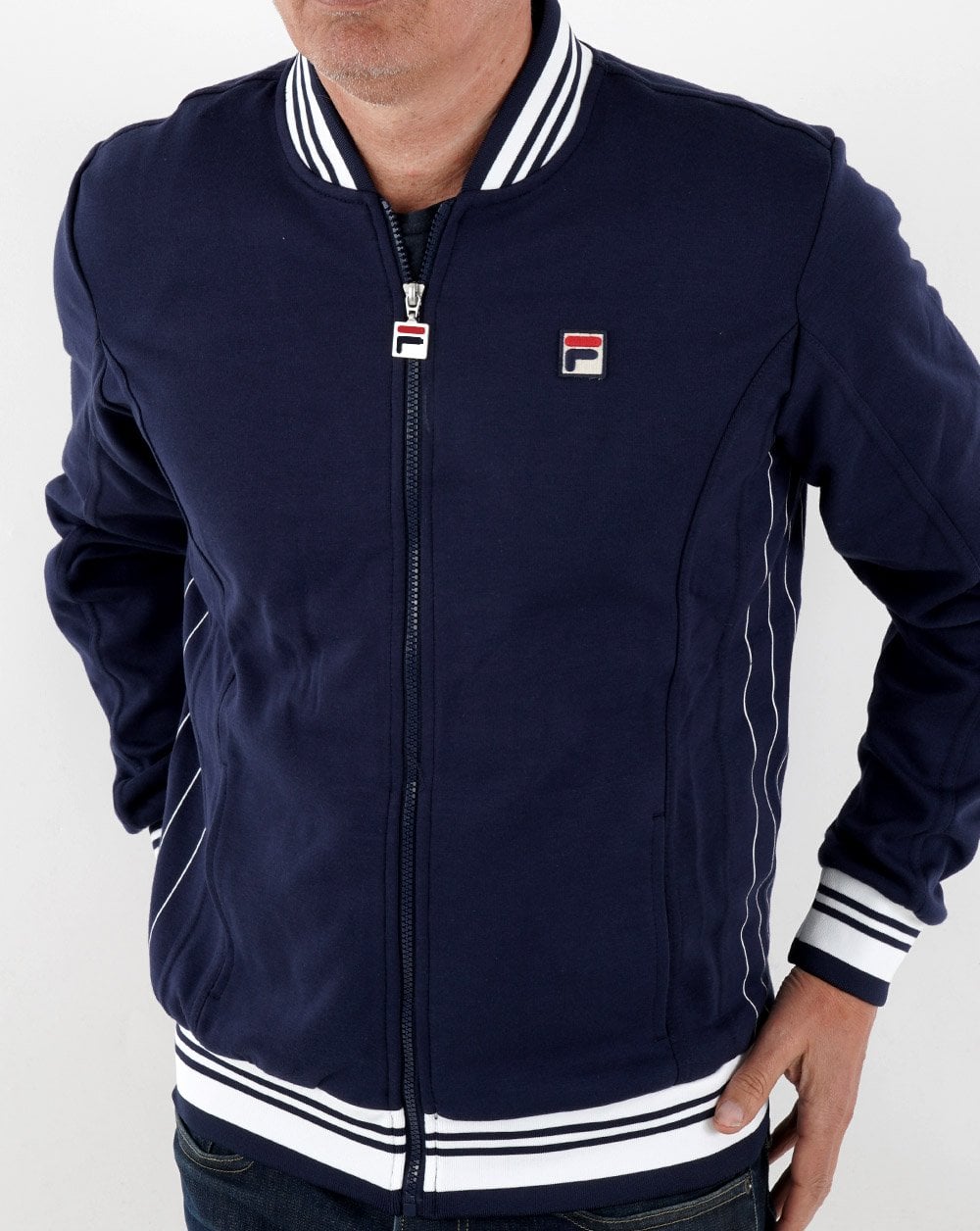 Fila Vintage Settanta 2 Track Top Marine/Weiß