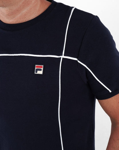 Fila Vintage Terrinda T-Shirt Marineblau/Weiß