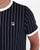 Fila Vintage Pinstripe T Shirt Navy/White