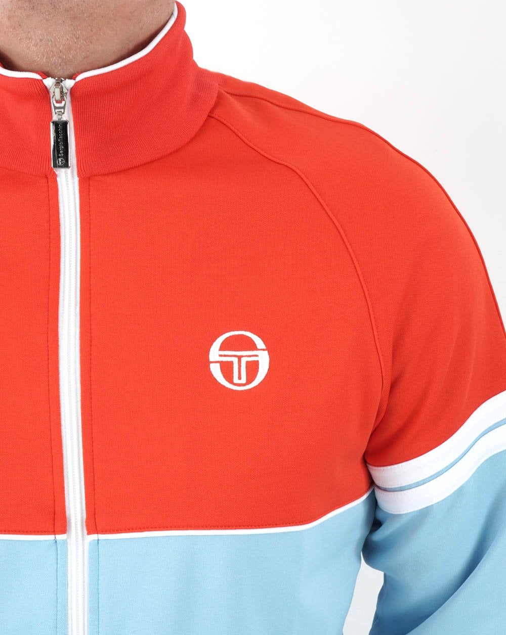 Sergio Tacchini Orion Track Top Sky Blue/Orange