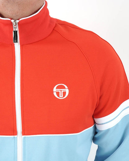 Sergio Tacchini Orion Trainingsjacke Himmelblau/Orange
