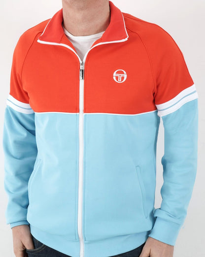 Sergio Tacchini Orion Trainingsjacke Himmelblau/Orange