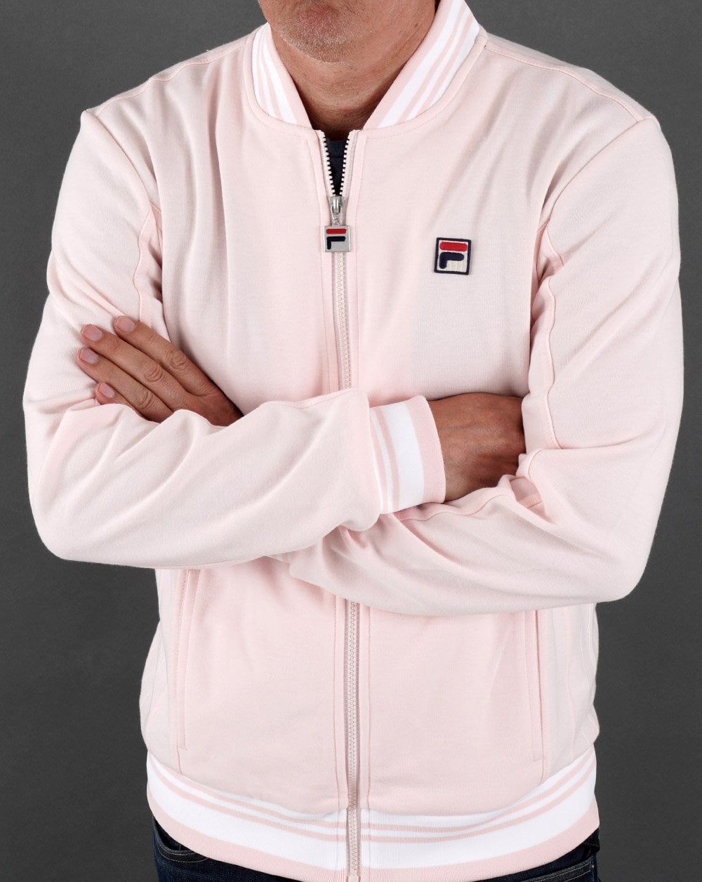 Fila Vintage Settanta 2 Track Top Rosa/Weiß