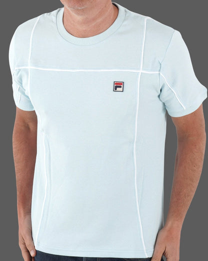 Fila Vintage Terrinda T-Shirt Himmelblau/Weiß