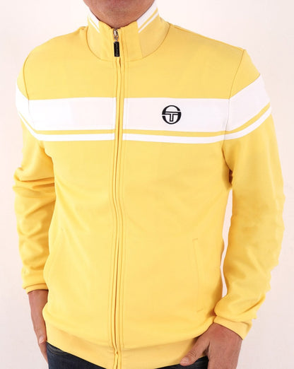 Sergio Tacchini Masters Track Top Zitrone/Weiß
