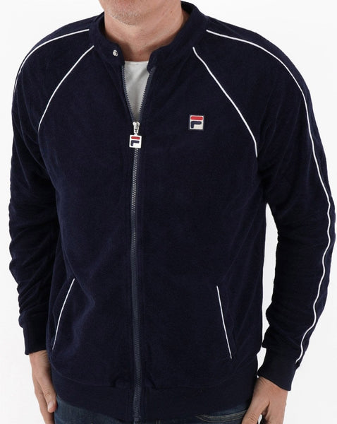 Fila Vintage Towelling Track Top Navy