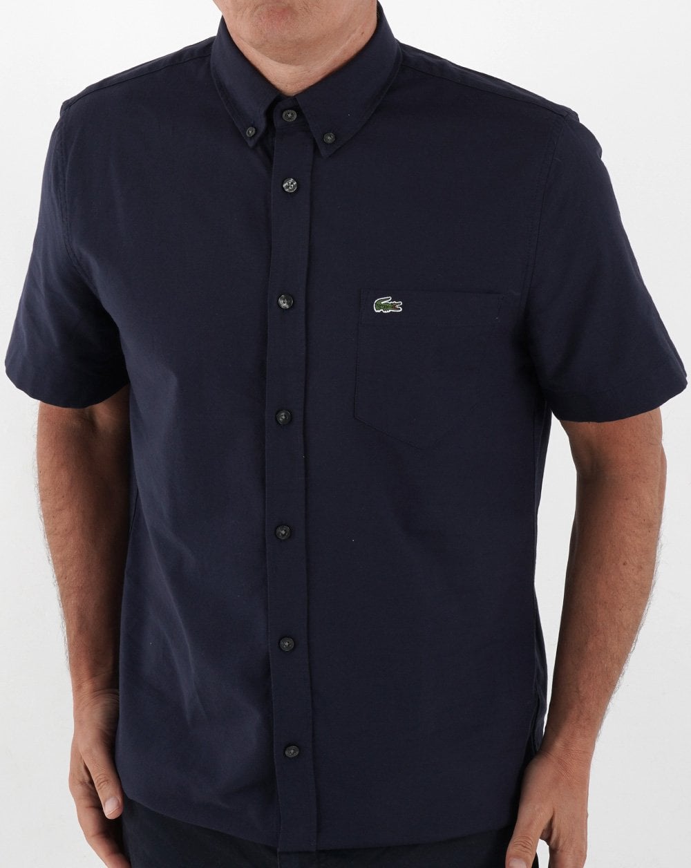 Lacoste Kurzarmhemd Marineblau