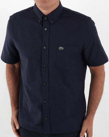 Lacoste Kurzarmhemd Marineblau