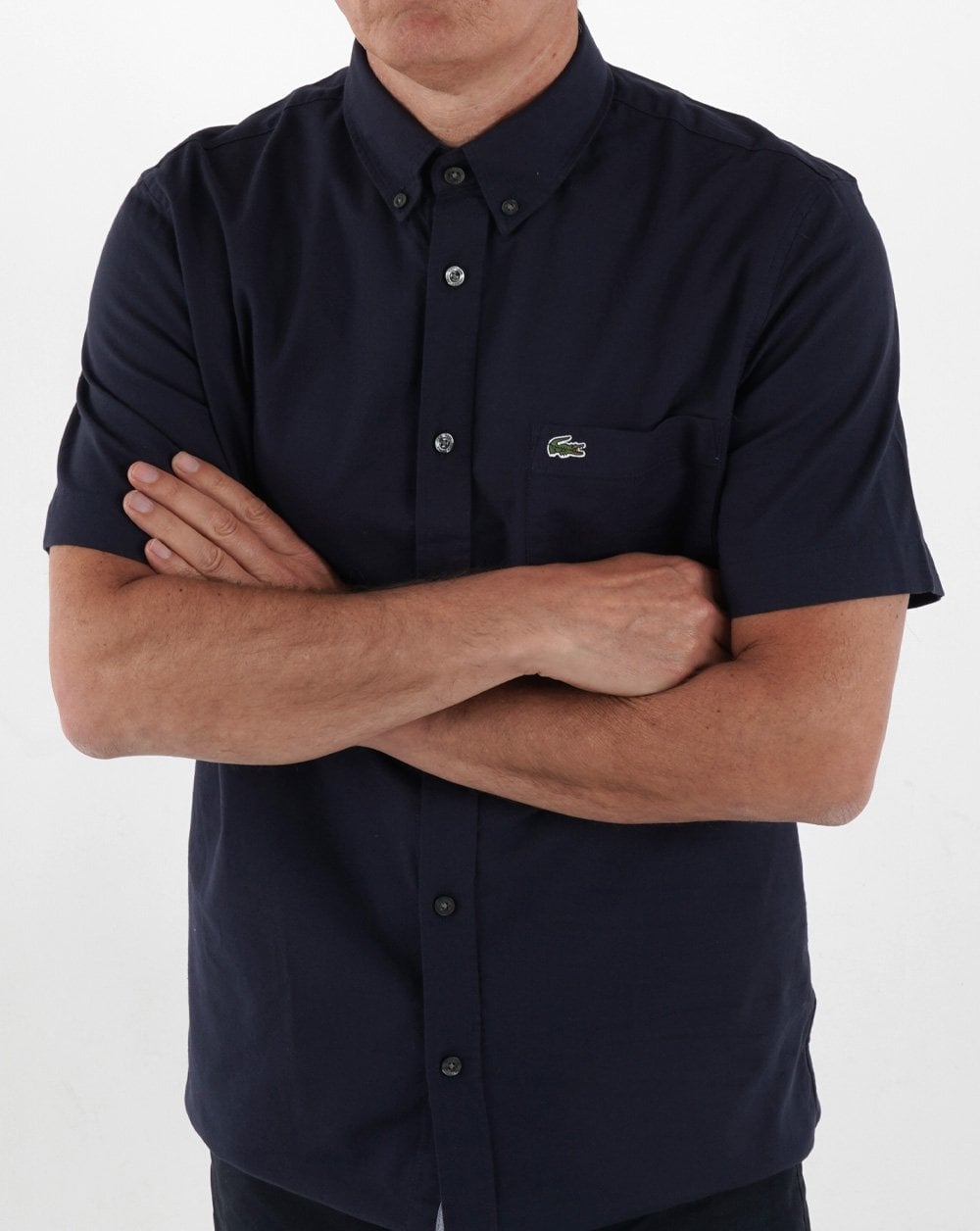 Lacoste Kurzarmhemd Marineblau