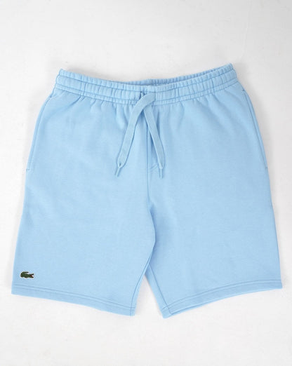 Lacoste – Fleece-Shorts mit Gesäßtasche, Himmelblau
