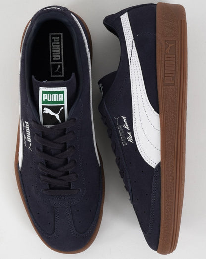 Puma Vlado Stenzel Wildledertrainer Marine/Weiß