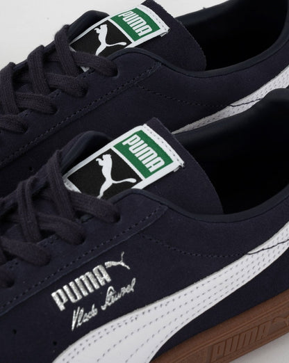 Puma Vlado Stenzel Wildledertrainer Marine/Weiß