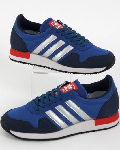 Adidas USA 84 Turnschuhe Royal/Silber/Marineblau