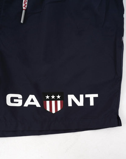 Gant Retro Shield Badeshorts, Marineblau