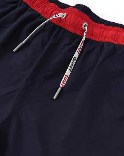 Gant Retro Shield Badeshorts, Marineblau