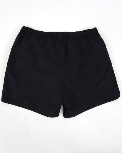 Emporio Armani – Schwarze Badeshorts mit Marco-Logo
