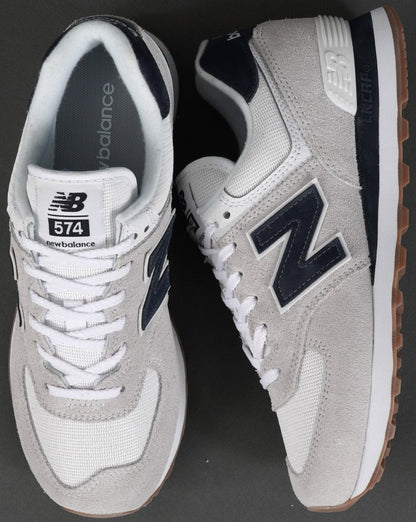 New Balance 574 Trainer Weiß/Marineblau