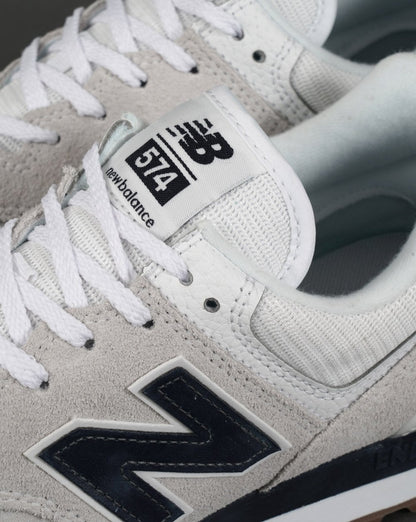 New Balance 574 Trainer Weiß/Marineblau