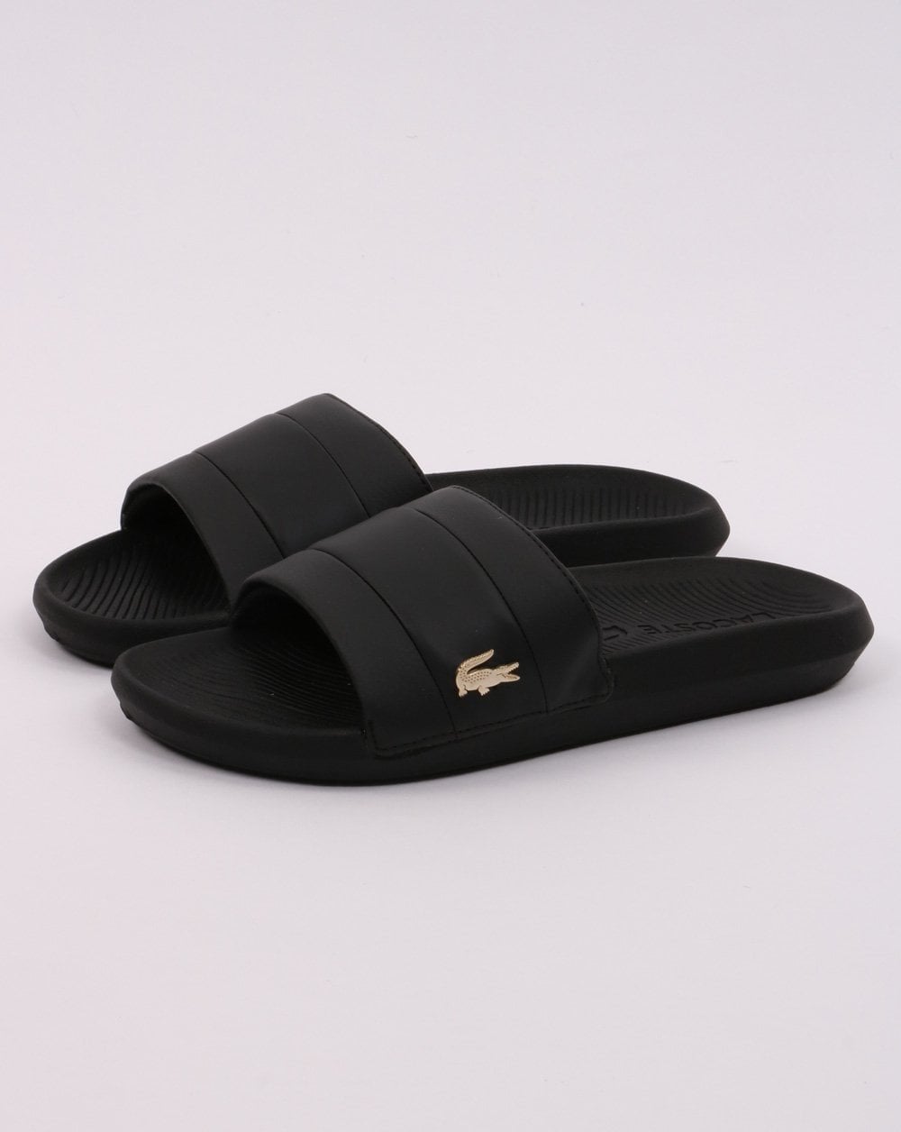 Lacoste Footwear Croco Slide Schwarz
