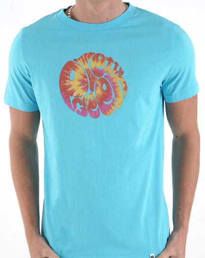 Pretty Green Tie Dye Logo T-Shirt Blau
