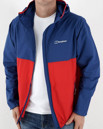 Berghaus Corbeck Winddichte Jacke Blau/Rot