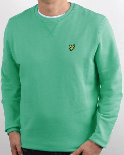 Lyle &amp; Scott Sweatshirt mit Rundhalsausschnitt, Grün