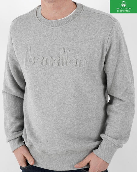 Benetton Logo Sweatshirt Grey