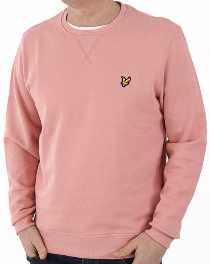 Lyle &amp; Scott Sweatshirt mit Rundhalsausschnitt in Rosa