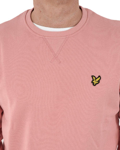 Lyle &amp; Scott Sweatshirt mit Rundhalsausschnitt in Rosa