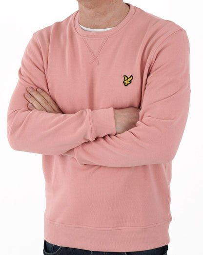 Lyle &amp; Scott Sweatshirt mit Rundhalsausschnitt in Rosa