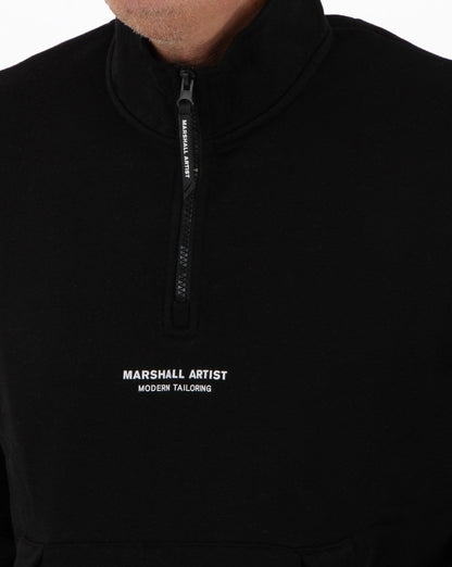 Marshall Artist – Siren – Sweatshirt mit halbem Reißverschluss, Schwarz