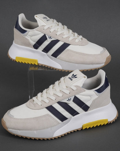 Adidas Retropy F2 Sneakers Off-White/Marineblau/Gelb
