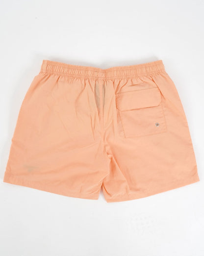 Barbour – Badeshorts mit Logo in Korallensand