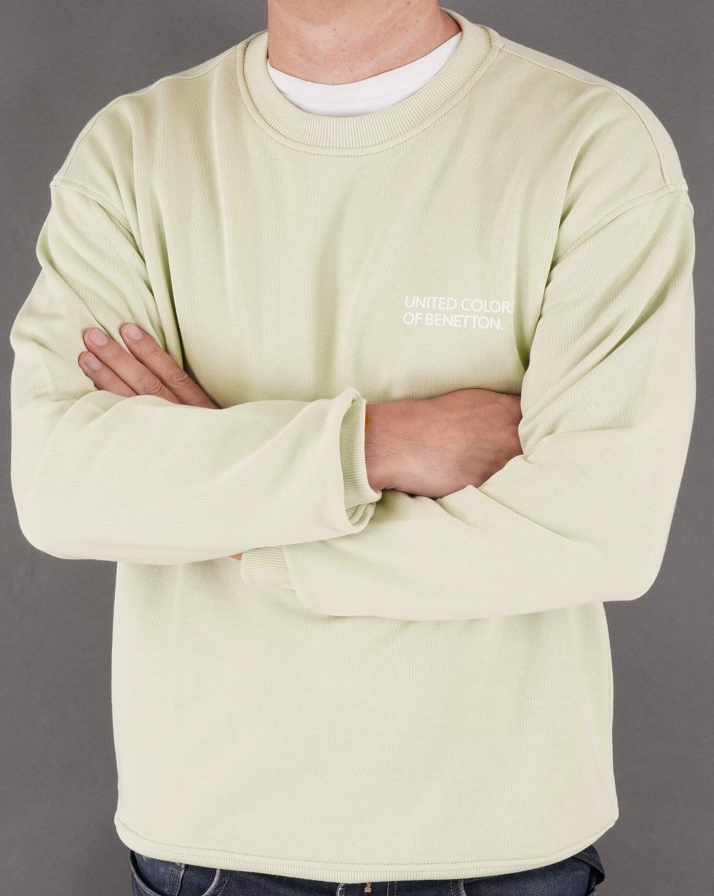 Benetton Logo Sweatshirt Mint