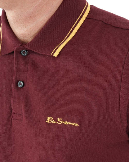 Ben Sherman Poloshirt Burgund