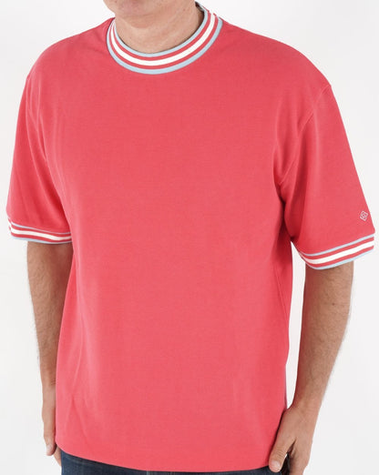 Gant T-Shirt mit Kontraststreifendetail Rosa