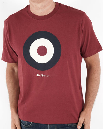 Ben Sherman Target T-Shirt Weinrot