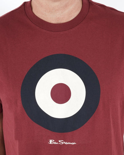 Ben Sherman Target T-Shirt Weinrot