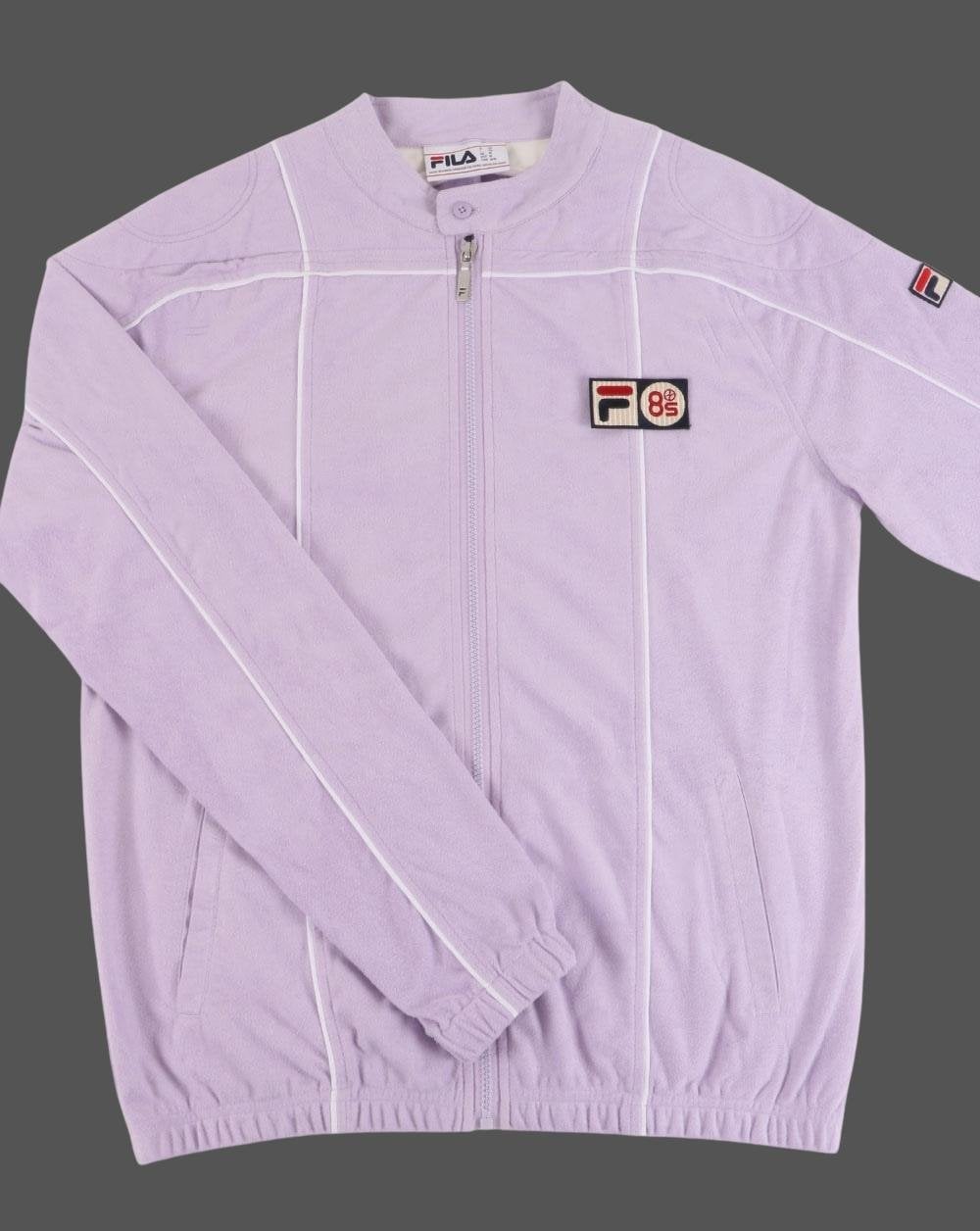 Fila Vintage – Terrinda Mk3 Pro Badge – Trainingsjacke in Pastellflieder