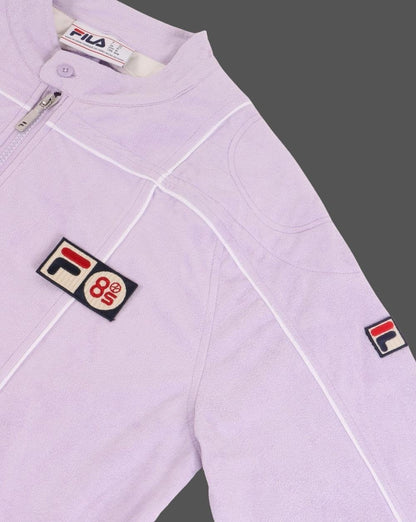 Fila Vintage – Terrinda Mk3 Pro Badge – Trainingsjacke in Pastellflieder