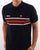 Ellesse Multi Stripe Polo Shirt Navy