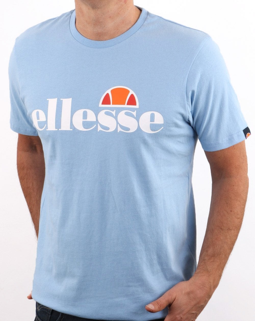 Ellesse – T-Shirt mit Logo, Hellblau