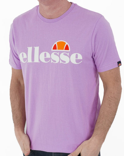 Ellesse – T-Shirt mit Logo in Flieder