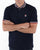 Fila Vintage Bomber Collar Polo Shirt Navy