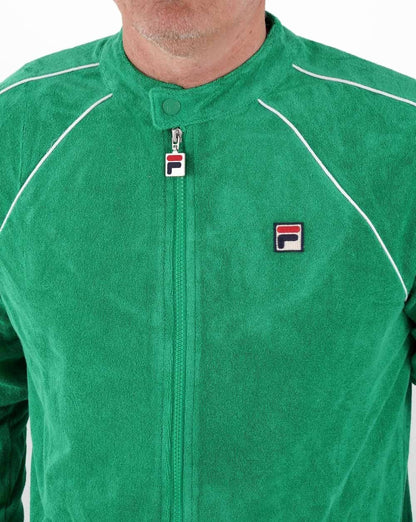 Fila Vintage Frottee-Trainingsjacke Grün