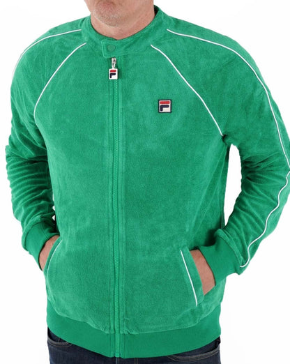 Fila Vintage Frottee-Trainingsjacke Grün
