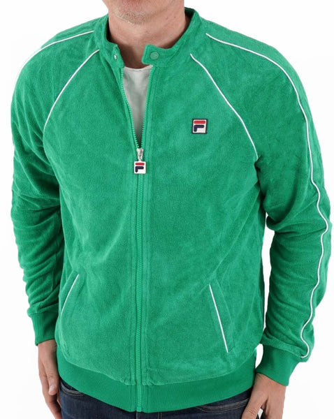 Fila Vintage Towelling Track Top Green